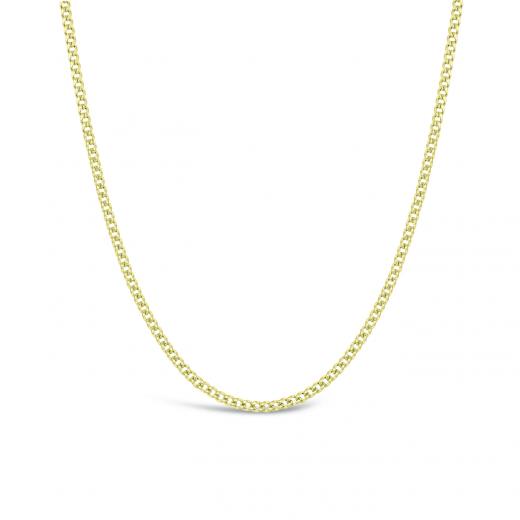 14k Yellow Gold 0.66mm Curb Chain 17"