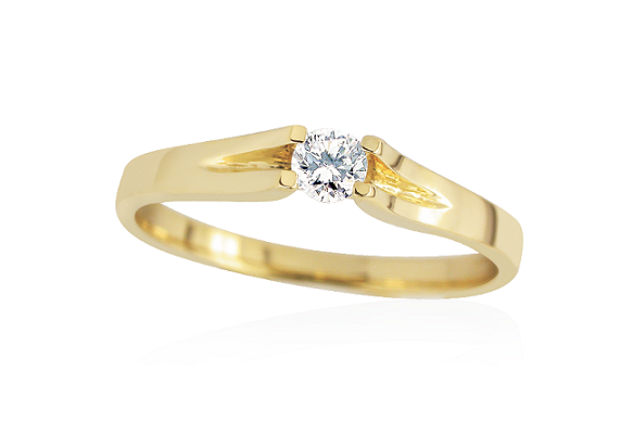 10K Yellow Gold  0.05ct Diamond Promise Ring