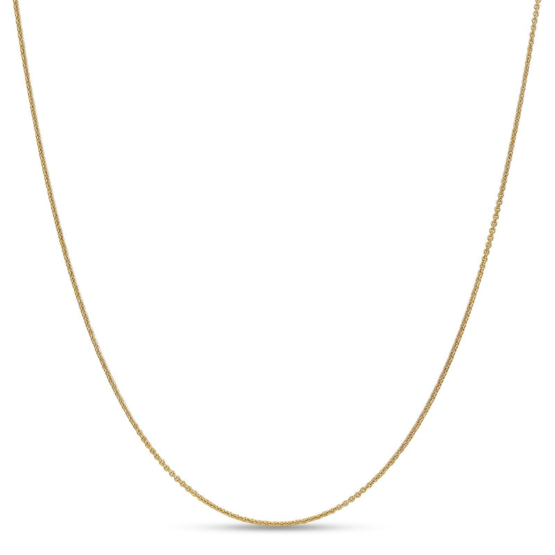 14k 0.7mm Yellow Gold Cable Chain 20"