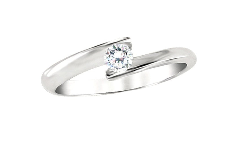 10K Yellow Gold 0.05ct  Promise Ring