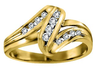 10K White Gold 0.15CT Diamond Ring