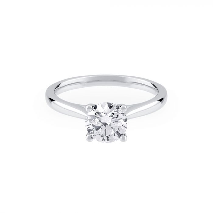 14K White Gold 1.00CT Diamond Solitaire  Ring
