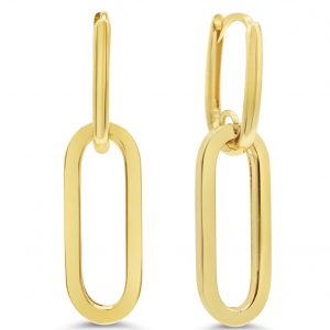10K YG DROP EARRING (SKU E23014)