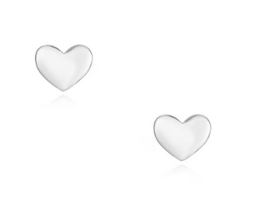 925 S. Silver Heart Shape Earrings (SKU SE25017)