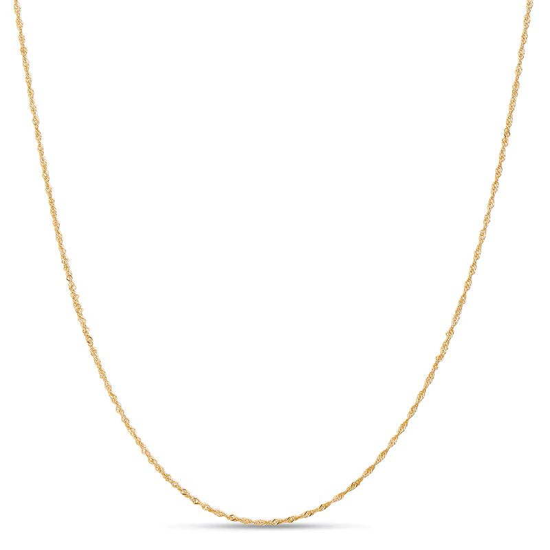 10K 0.65 mm Yellow Gold Singapore CHAIN 18" (SKU C15321)