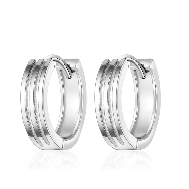 925 S. Silver HOOP  Earring (SKU SE24055)