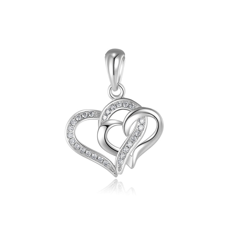 925 S. SILVER  CZ   PENDANT WITH CHAIN 18" (SKU SP19051)