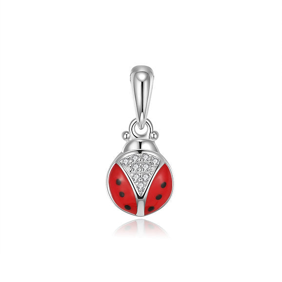 925 Silver lady bug pendant (SKU SP24030)