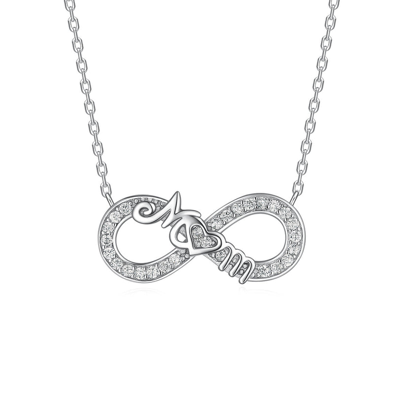 925 s. silver CZ necklace for mom (SKU SP25001)