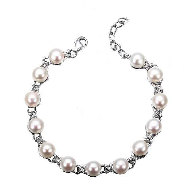 SILVER  FRECH  WATER  PEARL  Bracelet