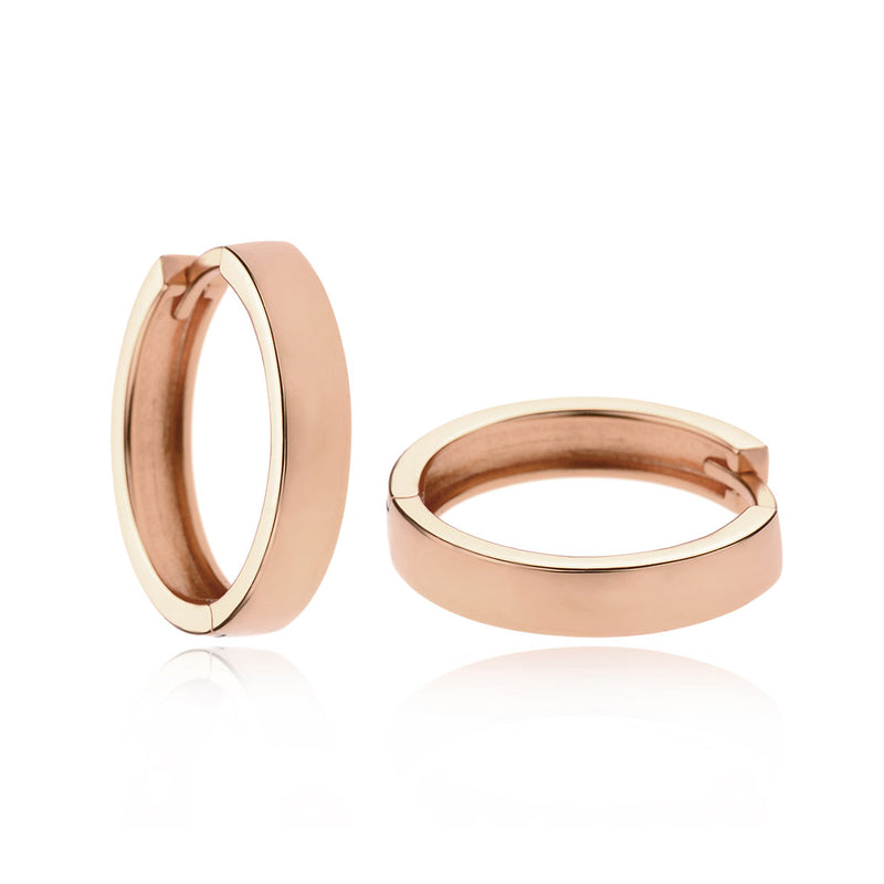 925 SILVER Rose Gold plated Hoop Earring (SKU SE24064)