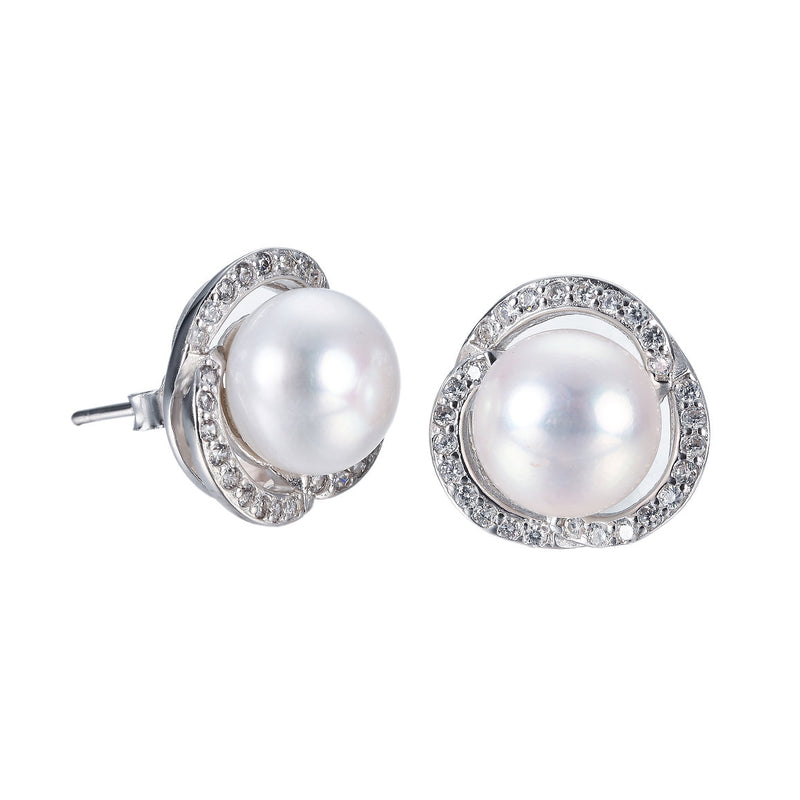 925 S. Silver  Fresh Water Pearl EARRING (SKU SE24071)