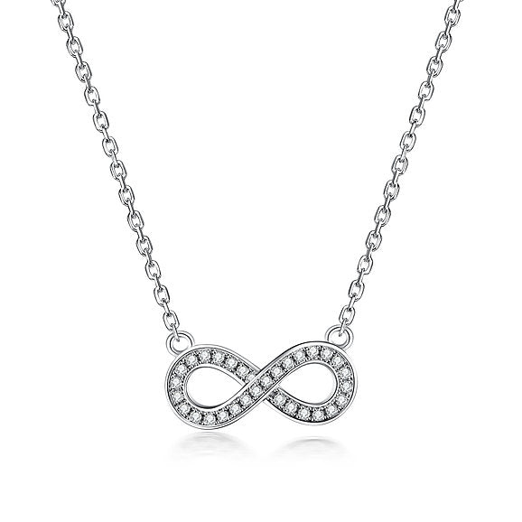 925 s. silver infinity necklace (SKU SP21063)