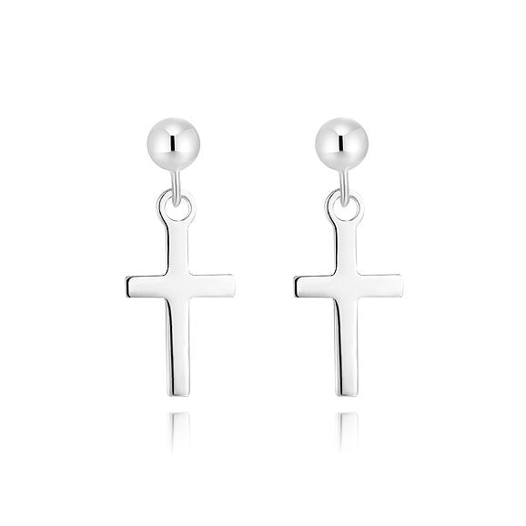 925 s. silver cross earrings (SKU SE24052)
