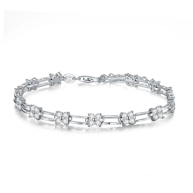 SILVER  Cubic Zirconia  BRACELET