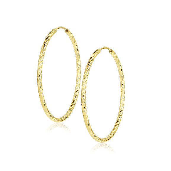 925  S. Silver Hoop  Earring (SKU SE24049)