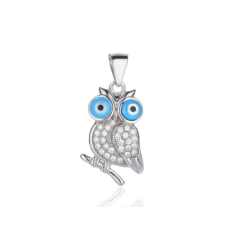 925 SILVER OWL PENDANT (SKU SP24019)