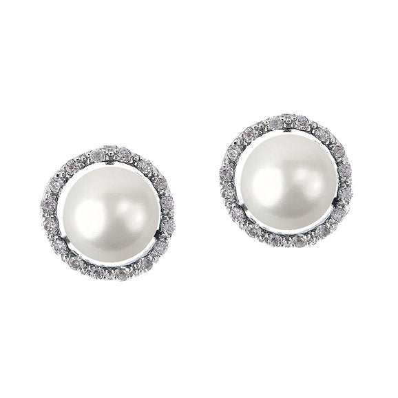 925 S. Silver  Fresh Water Pearl EARRING (SKU SE24072)