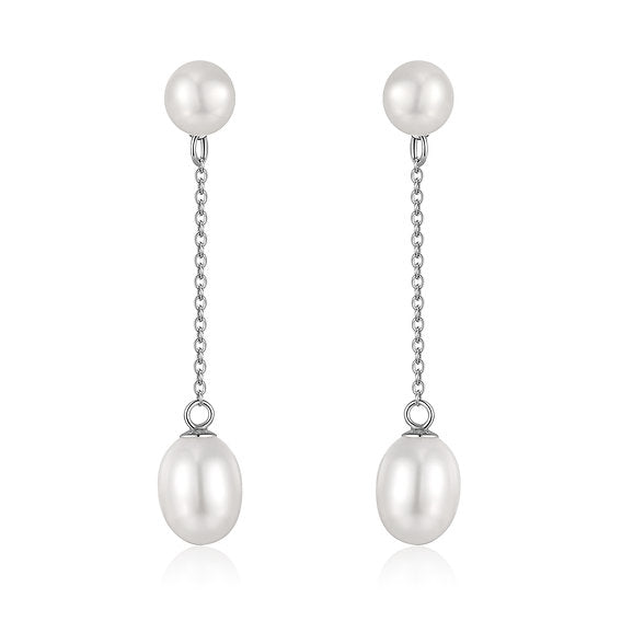 925 S. Silver  Fresh Water Pearl EARRING (SKU SE24070)