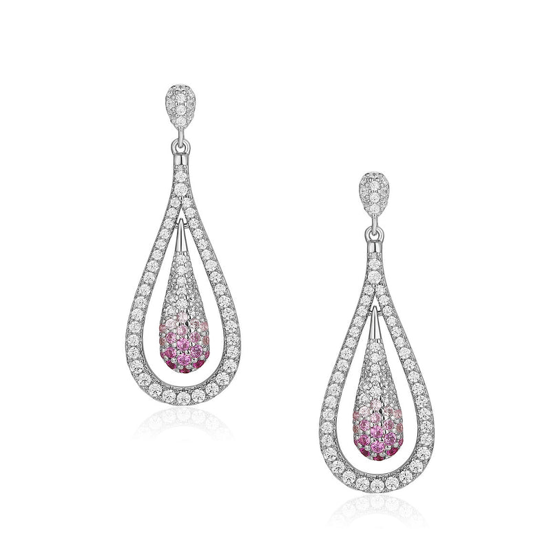 SILVER Cubic Zirconia  EARRING (SKU SE23009)