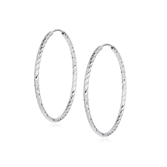 925 S. Silver Hoop  Earring (SKU SE24048)