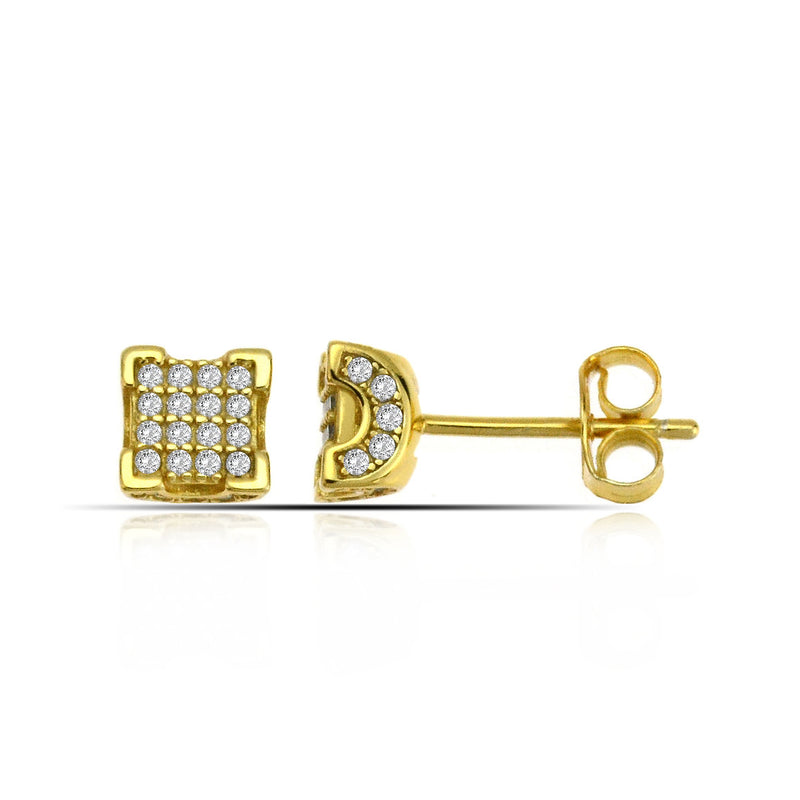 Silver CZ Bloom Earring (SKU SE16027)