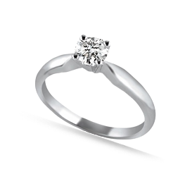 14K White Gold 1.03CT  Diamond  Engagement Ring