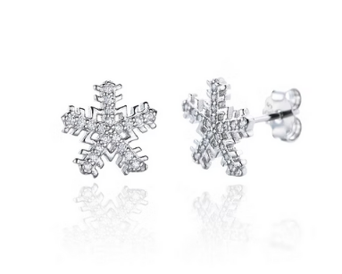925 s. silver Snowflakes earrings (SKU SE25002)