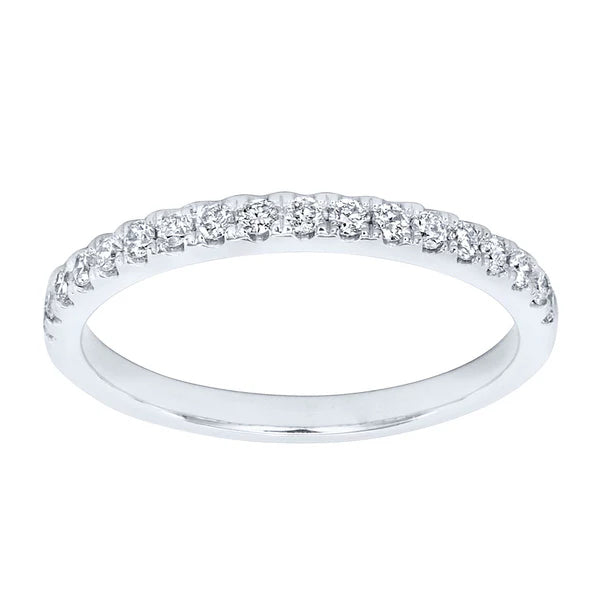 14K White Gold 0.50ct Lab Grown  Diamond Band