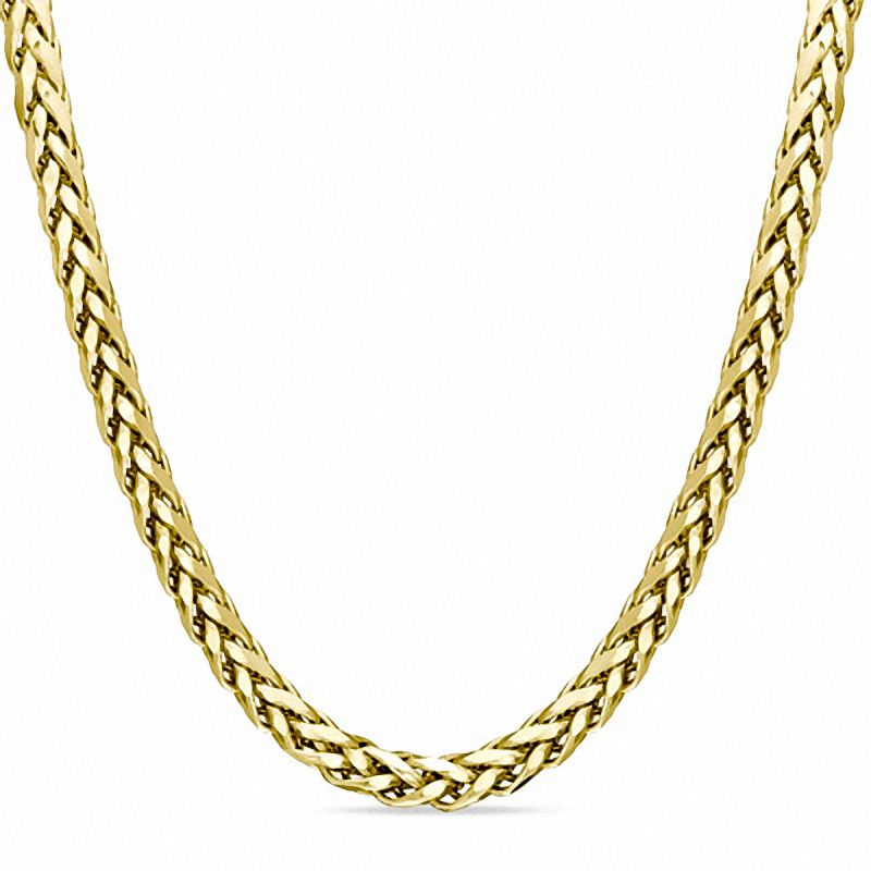 10K 2.40 mm Yellow Gold Wheat CHAIN 30" (SKU C17006)