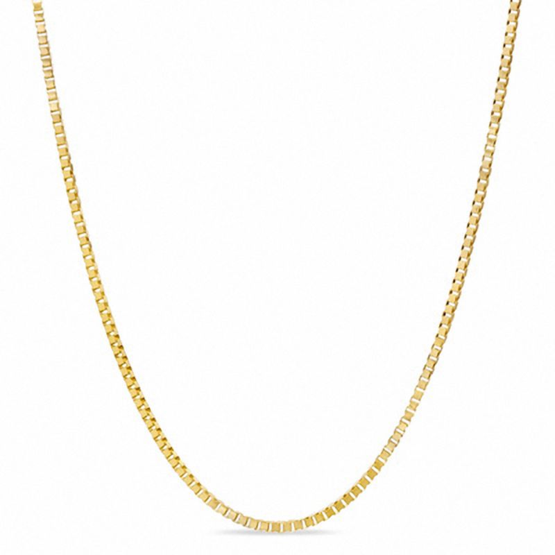 10K 1.45 mm Yellow Gold Box CHAIN 18" (SKU C21003)