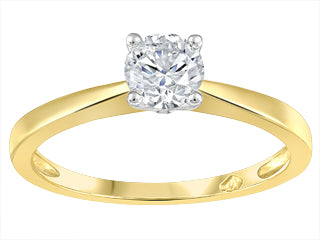 Pre-Order: 10K Yellow Gold 0.15CT Diamond Ring (SKU SJ-3205/15)