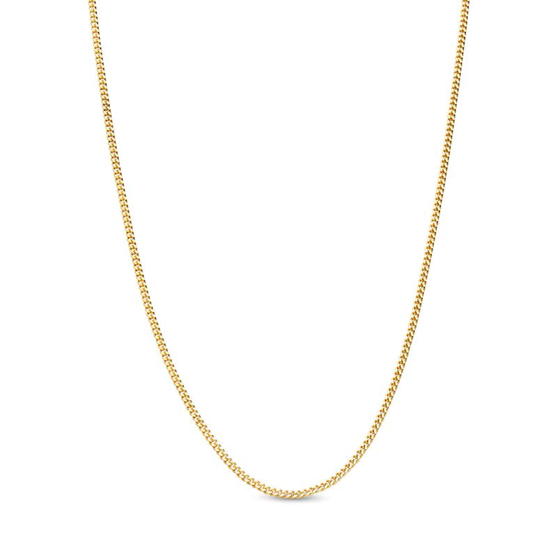 10K 1.35 mm Yellow Gold Curb CHAIN 20" (SKU C19017)