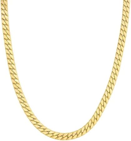 18K 1.40 mm Yellow Gold Curb CHAIN 18" (SKU C24048)
