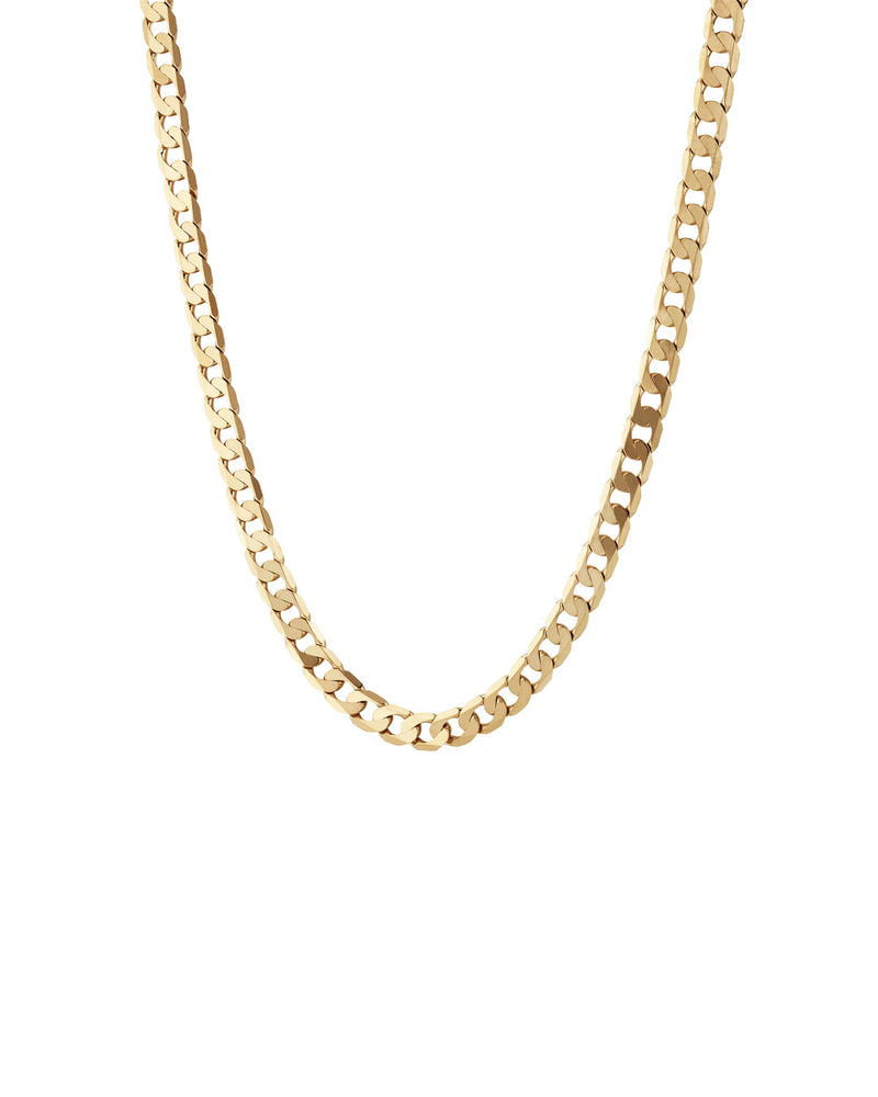 10K 4.35 mm Yellow Gold Curb CHAIN 22" (SKU C19110)
