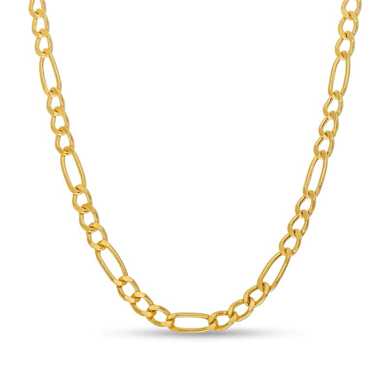 10K 4 mm Yellow Gold Figaro Curb CHAIN 20" (SKU C14107)