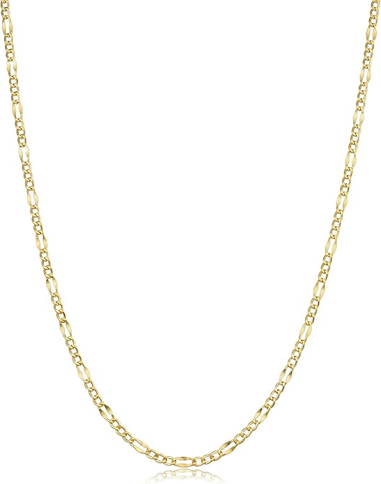 10K 1.50 mm Yellow Gold Figaro CHAIN 20" (SKU C13031)