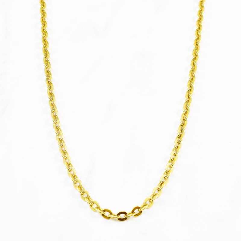 10K 2.50 mm Yellow Gold Cable CHAIN 20" (SKU C13038)