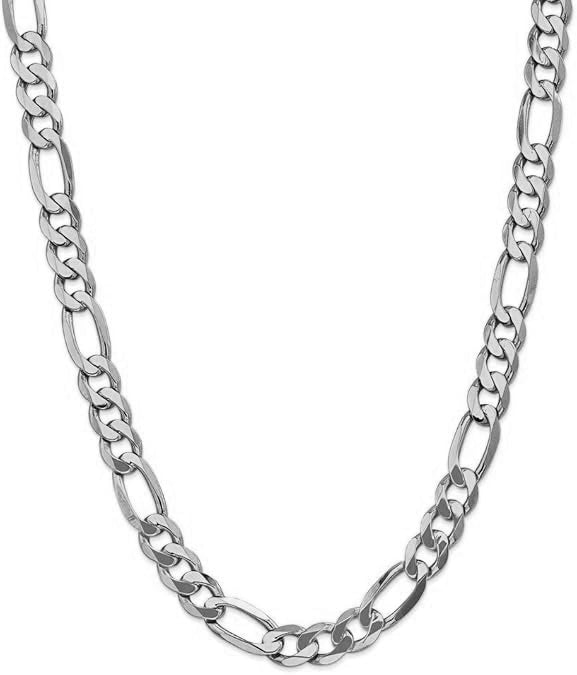 925 SILVER 7.70 mm Figaro CHAIN 22" (SKU SC15169)