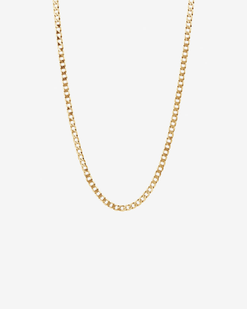 10K 2.30 mm Yellow Gold Flat Curb CHAIN 22" (SKU C15570)
