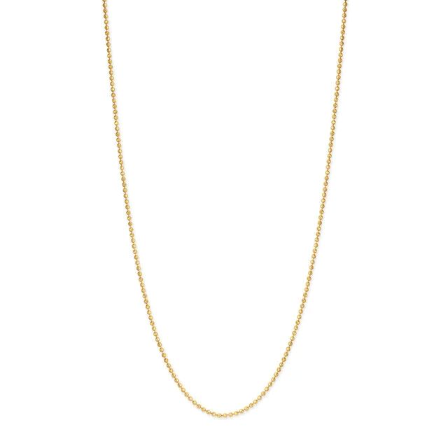 10K 0.95 mm Yellow Gold Ball Link CHAIN 18" (SKU C13548)