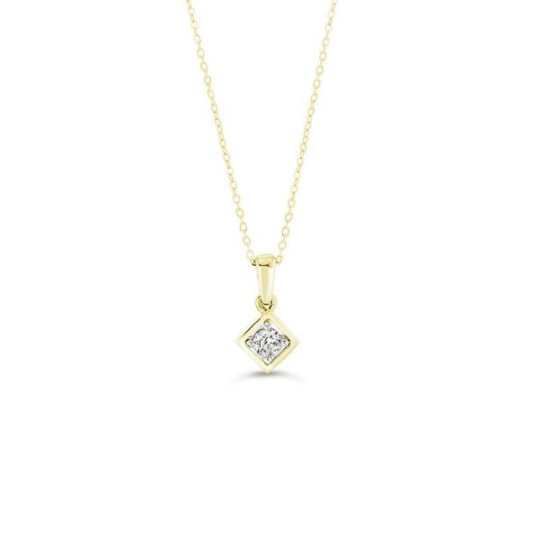 10k Yellow Gold  0.09ct DIAMOND  PENDANT (SKU P23005)