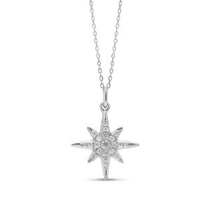 10k White Gold 0.10ct  DIAMOND  PENDANT (SKU P23022)