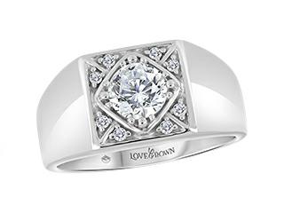 14K WG 1.10ct Lab Grown  Diamond Men&