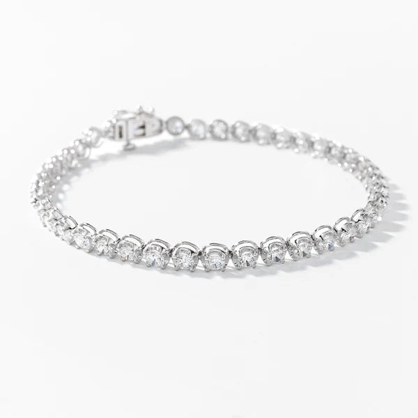 10k White Gold 3.00ct  Lab Grown  Diamond  Bracelet