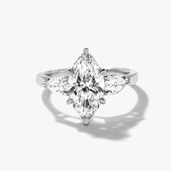 14K WG 3.00ct Lab Grown  Diamond Engagement Ring