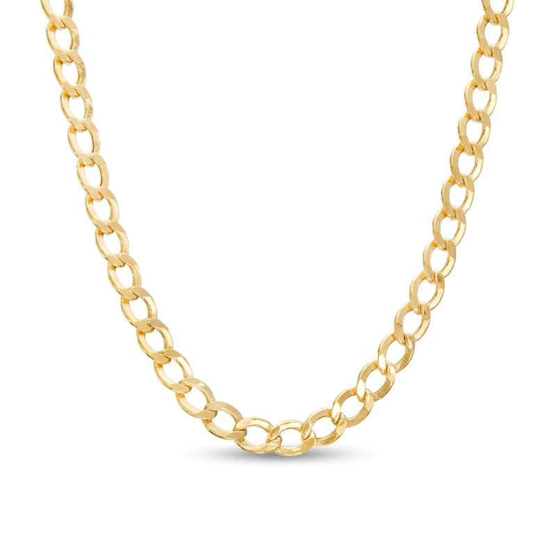 10K 3.60 mm Yellow Gold Hollow Curb CHAIN 20" (SKU C15551)
