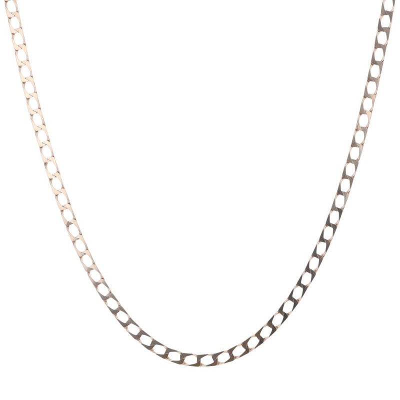 10K 4.20 mm White Gold Square Curb CHAIN 30" (SKU C15609)