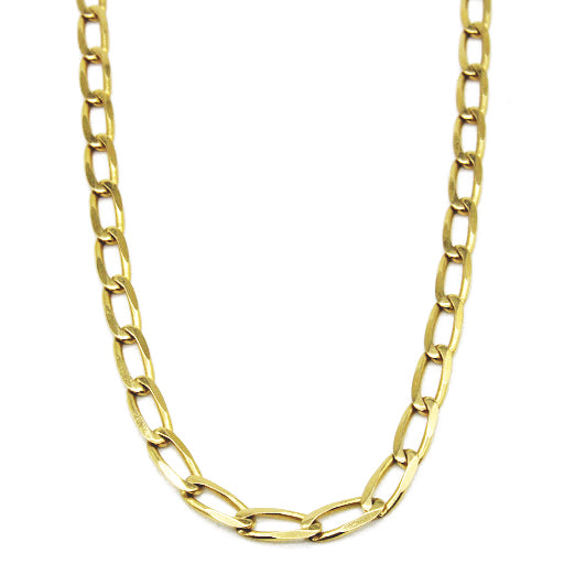10K 5.10 mm Yellow Gold Open Link CHAIN 22" (SKU C13112)