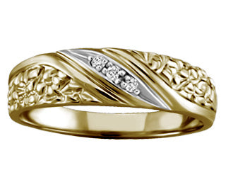 10K Yellow Gold 0.20CT Diamond Men&